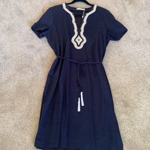 Tory Burch Navy Dress Size Large